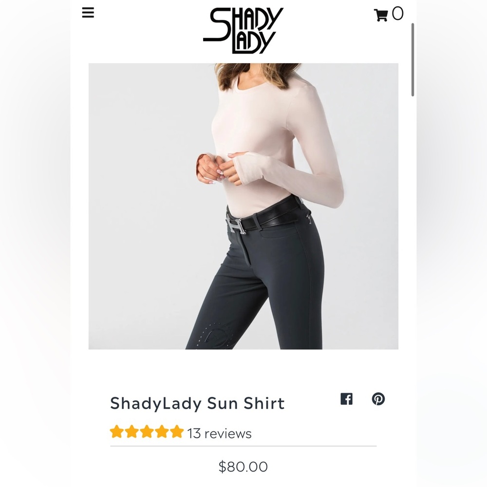 Shady Lady Sun Protection Riding Shirt - Picture 7 of 7